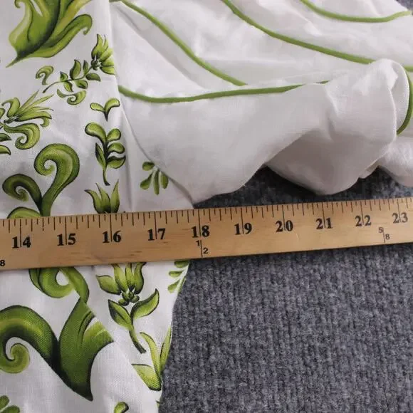 Farm Rio Dress Womens Small Milani Printed Linen Mini Tropical Boho Chic Playful - Picture 14 of 15